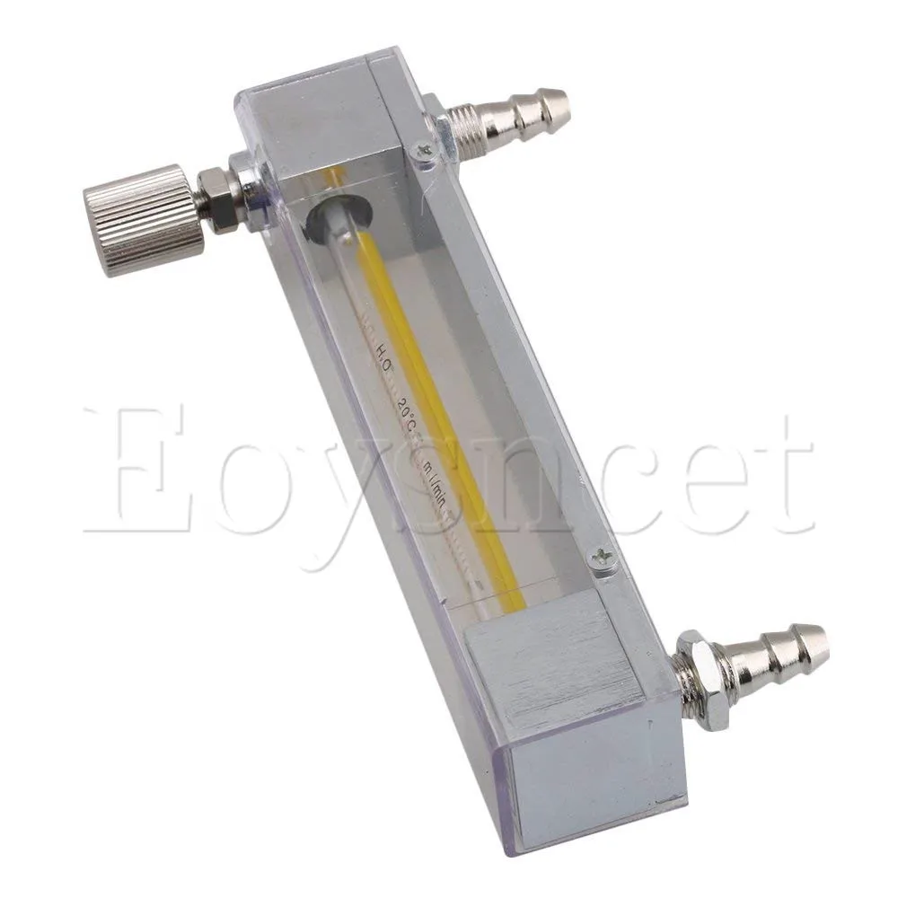 Di Plastica Lzb-3 4-40Ml/Min Misuratore Di Flusso Di Liquido Acqua Benzina Con Valvola Di Controllo E 0.3In Tubo