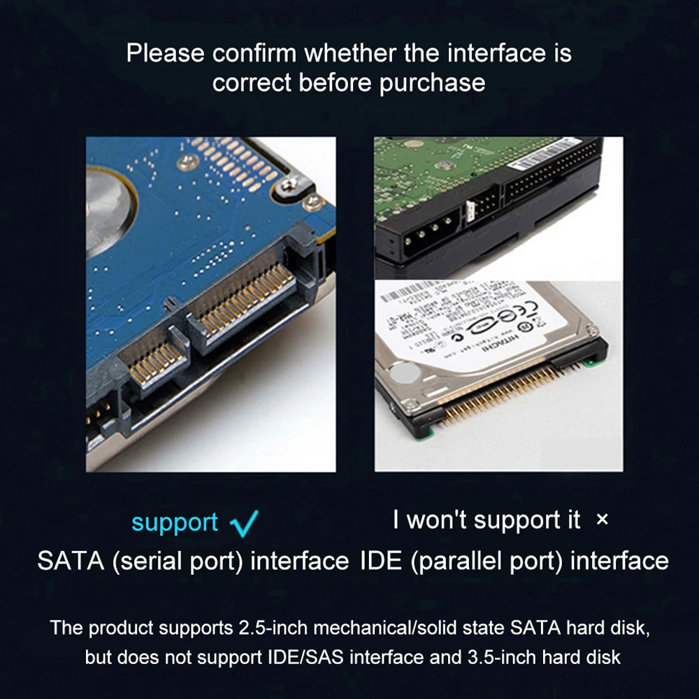 SATA-USB 3.0  , 2.5 ġ  HDD SSD ϵ ̺, 22  Sata III, 3.0 2.0 SATA, ִ 6 Gbps 3 ̺, 1 , 2 
