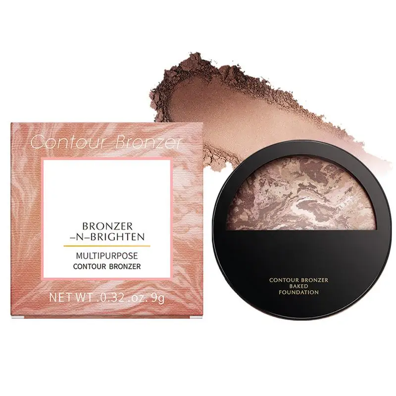 Baked Powder Makeup Pressed Powder Makeup Palette Natural Colors Face Loose Setting Finish Cosmetics Loose Powder Makeup Cosmetics