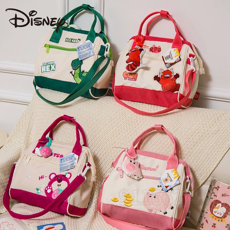 Disney Original New Girl Handbag Cartoon Girl One Shoulder Crossbody Bag Large Capacity Women's Bag Fashionable and High Quality