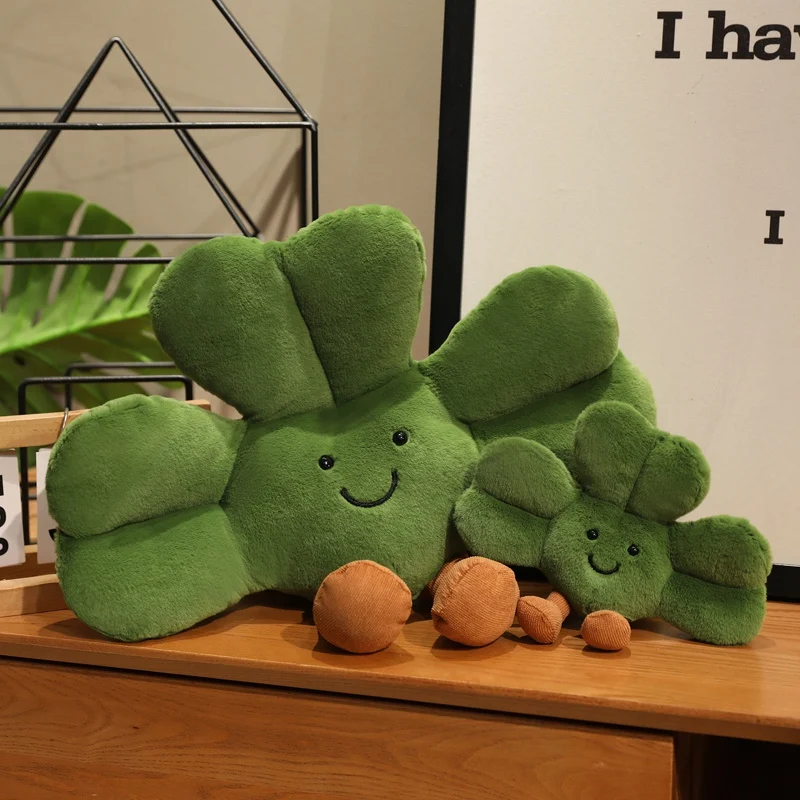 Lucky Clover Plush 3-Leaf Stuffed Plant Super Soft Huggable