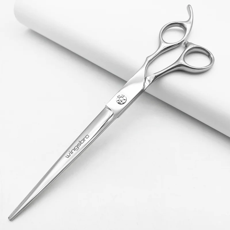 wingsbro 9 inch Professional pet shop scissors, dog grooming scissors straight scissors suitable for Big Dog hair trimming