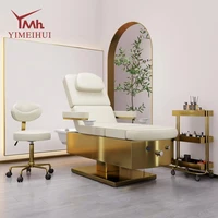 Lit de pédicure pour le visage, Design professionnel de luxe 3 en 1, multifonctionnel, soins du visage, shampoing, avec baignoire pour les pieds 2