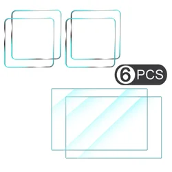 Universal Full Cover HD Clear Tempered Glass Camera Screen Protector Anti - Scratch Protective Films - 2 Set(6pcs)
