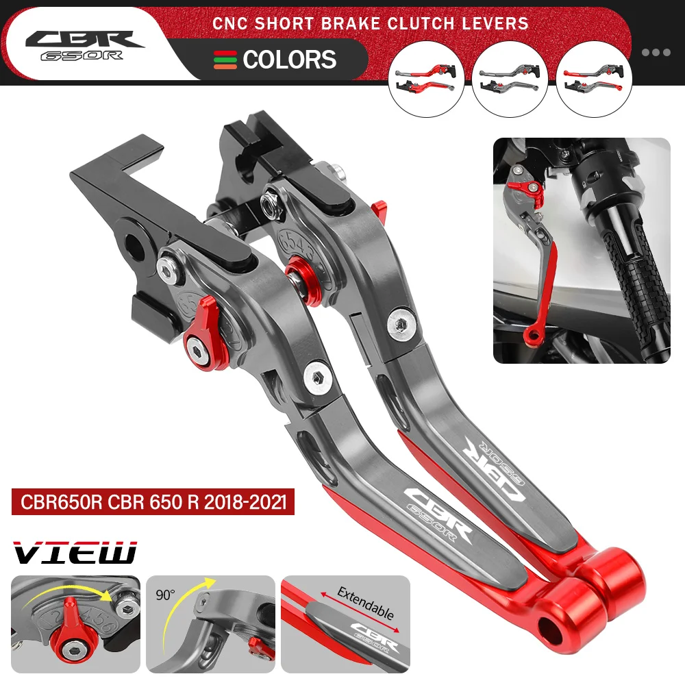 

For HONDA CBR650R CBR 650 R 2018 2019 2020 2021 Motorcycle Accessories CNC Handlebar Handle Levers Adjustable Brake Clutch Lever