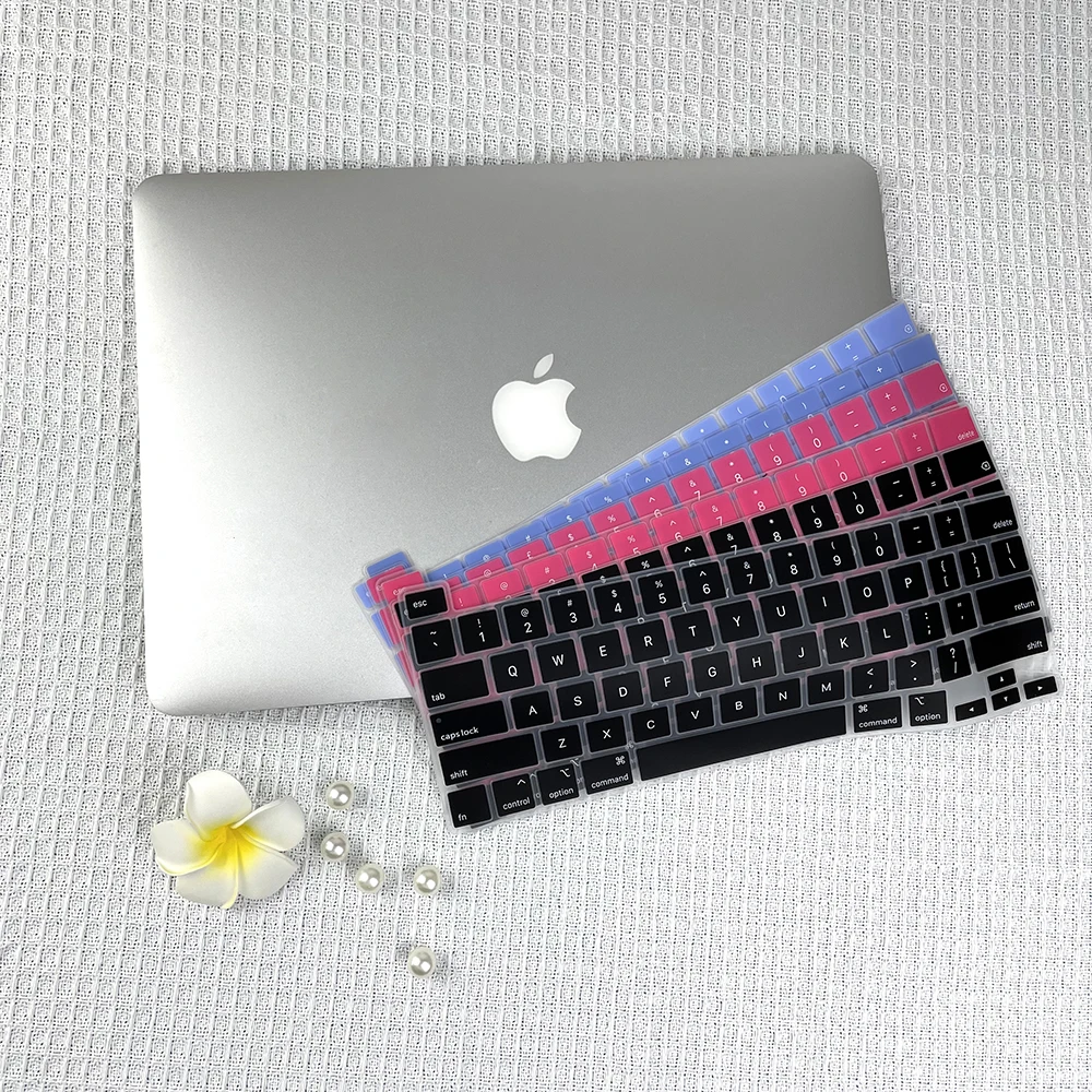 Laptop Keyboard Cover keyboard silicone cover keyboard cover For Macbook Pro 13 Inch A2338 A2251 A2289 A2259 A2141 EU US English language Silicone Skin