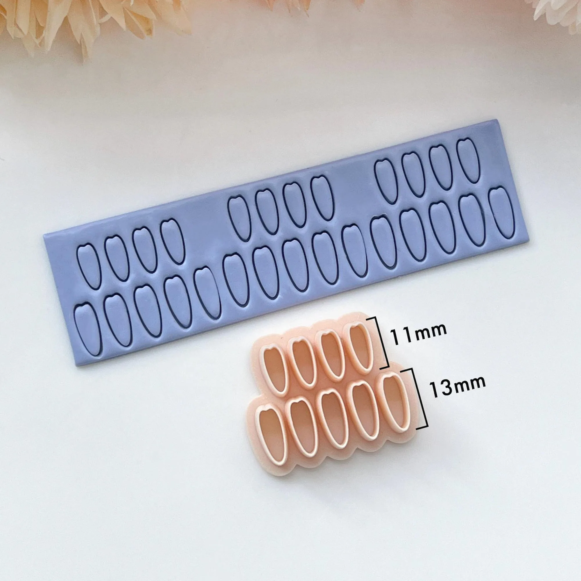 Daisy Petal Polymer Clay Cutter Mini Flower Petal Clay Cutters Earring Cutter For Earring Making polymer clay cutter