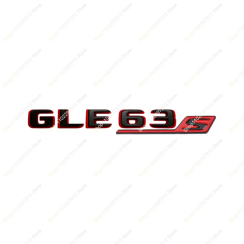 2024 새로운 스타일 문자 숫자 GLE43 GLE53 GLE63 GLE63S V8 Biturbo 4matic + 엠블럼 W166 W167 자동차 트렁크 스티커