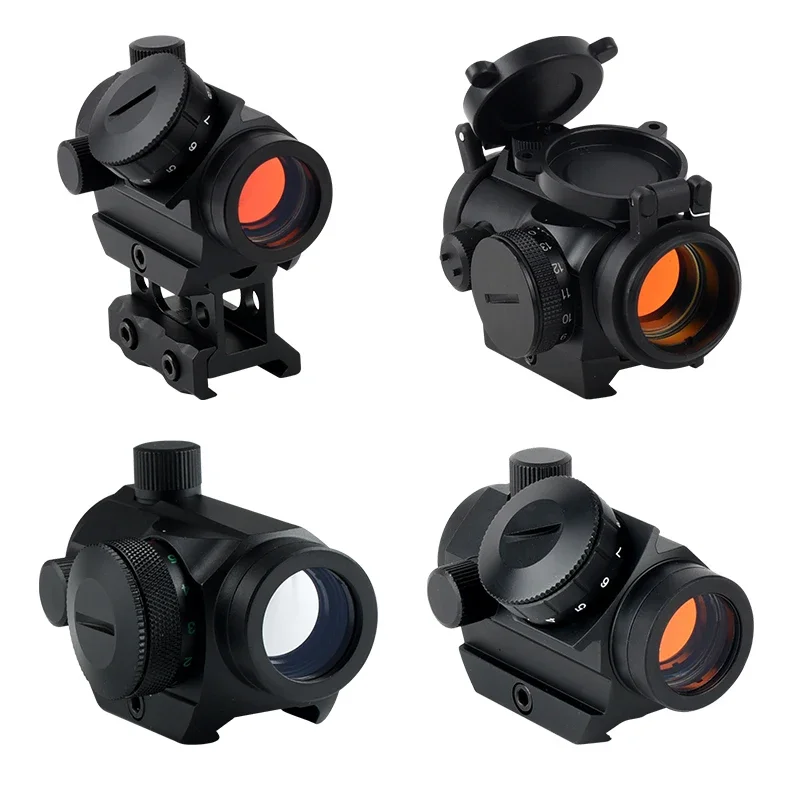Tactical Reflex Red Dot Laser Scope Adjustable Brightness Reflex Light Fit 20mm Weaver Rail for Hunting Firearms & Airsoft red dot sight rifle scope