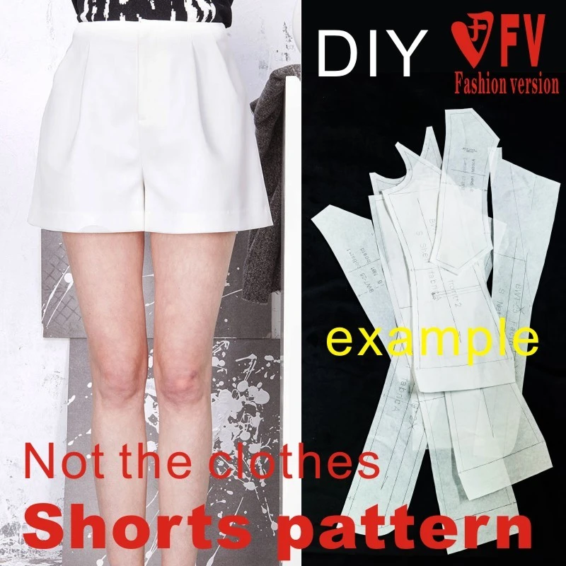 Pants Sewing Pattern The Trousers Pattern Not The Pants High Waist Shorts Sewing Pattern k 4 Shorts Shorts Shorts Highshorts High Waist Aliexpress
