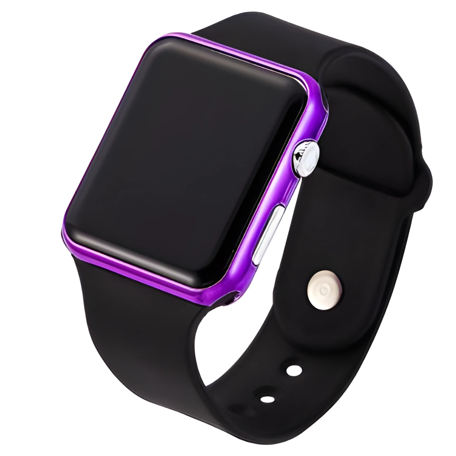 New fashion creative led square thin electronic watch sports display electronic silicone watch 3