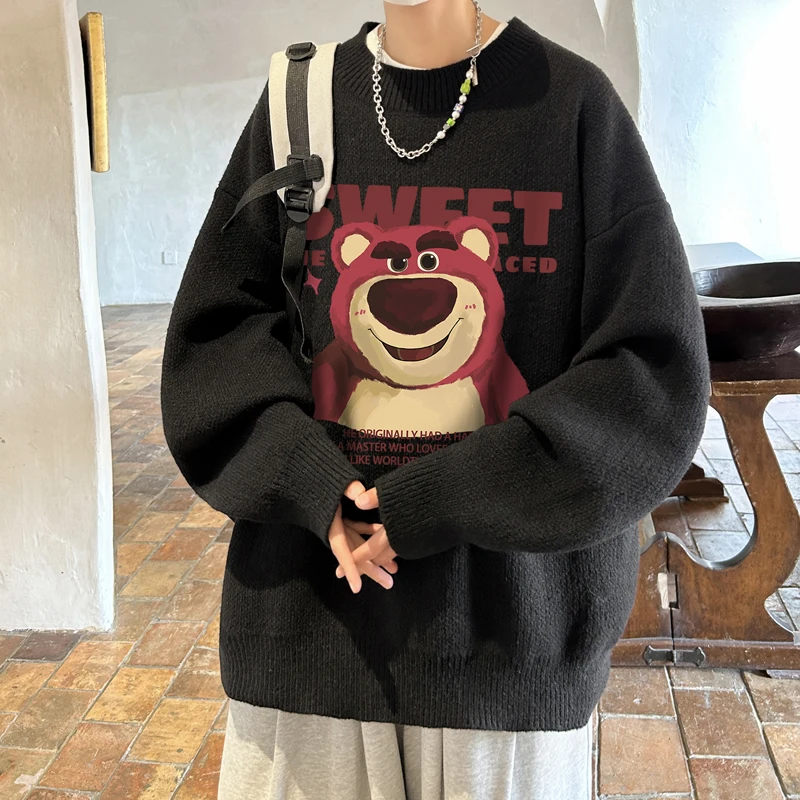 

Autumn and winter New Half High Neck Sweater Men's Plush Thickened Sweater Men's Casual Sweater M-5XL