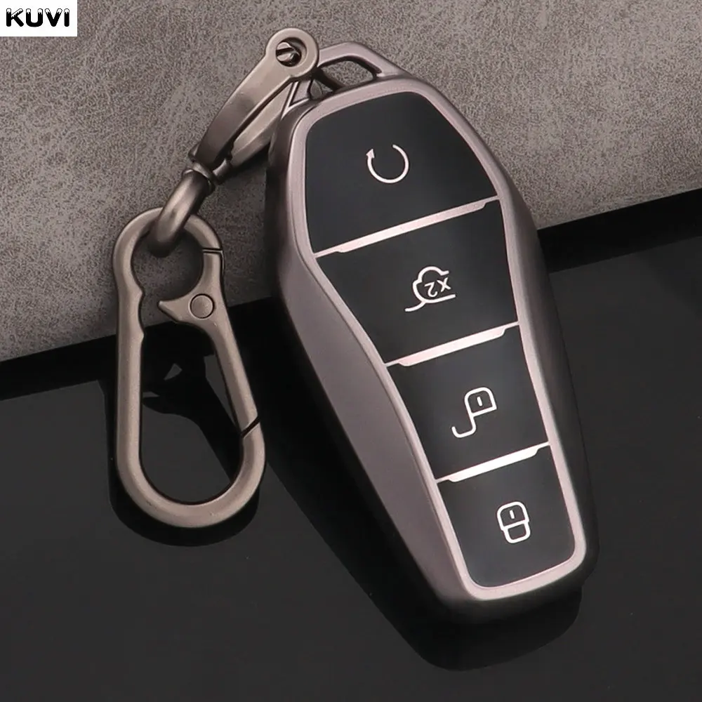 Auto Interior Accessories TPU Car Remote Key Case Fob For BYD Qin Plusdmi Atto 3 Han EV Dolphin Protection Cover Shell key case cover,key case,car key shell