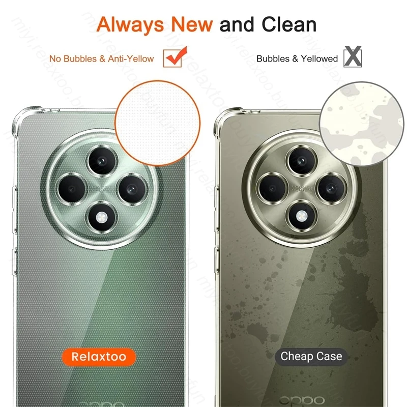 Shockproof Clear TPU Protective Phone Case - Four-Corner Design