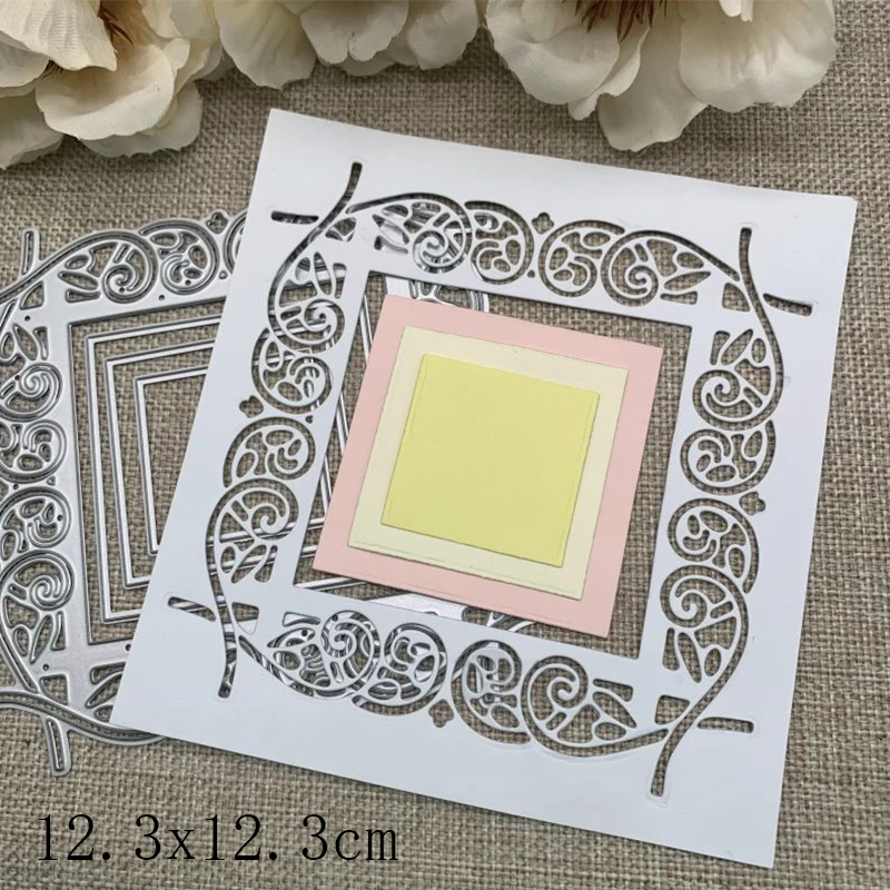 Spitzen-Serie Dekoration Metall-Stanzformen Schablonen für DIY Scrapbooking Dekorative Handarbeit Stanzschablonen Form