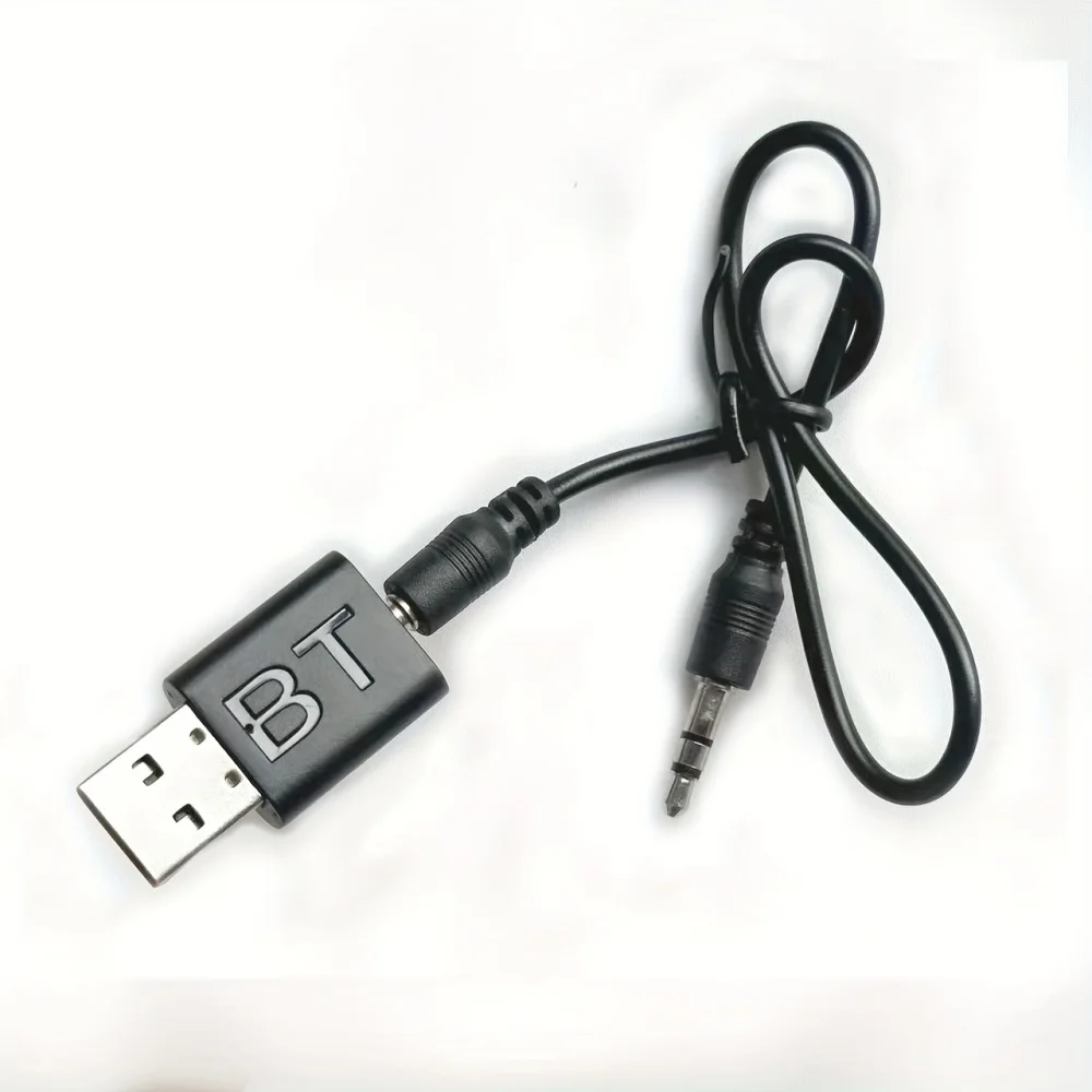 BT 리시버 + RCA 오디오 케이블 블랙 색상 3.5mm 오디오 어댑터 RCA 케이블 (자동차 스테레오 및 홈 스피커용)