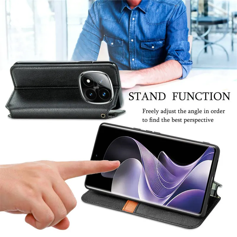Coque à Rabat Transparente Pour Xiaomi 15 Ultra - Fenêtre Tactile, Protection 360°, Compatible Charge Sans Fil