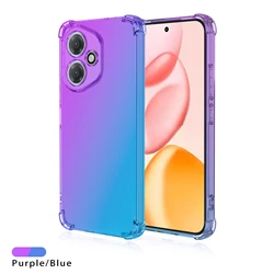 Four - Corners Shockproof Gradient TPU Protective Phone Case Cover for HONOR 400 Pro (Purple Blue)
