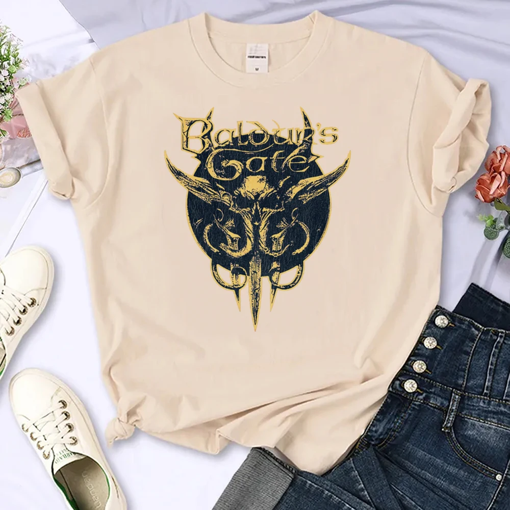 Baldurs Gate 3 Tee Donna Estate Divertente Harajuku Tshirt Donna 2000S Harajuku Abbigliamento