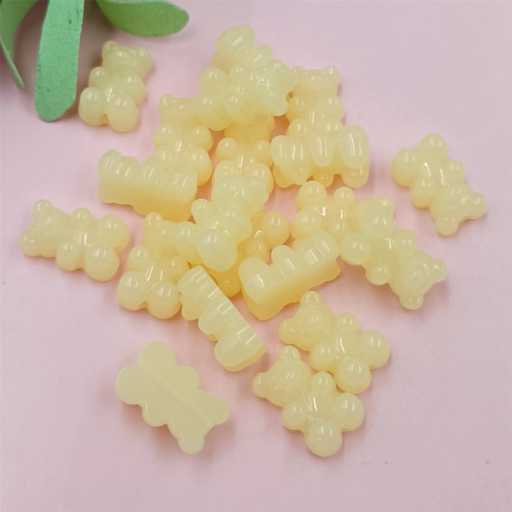 Colorful Acrylic Cartoon Bear Beads - 20pcs Set