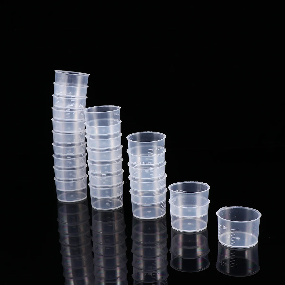 

100 Pcs Kitchen Measuring Cups Scale Disposable Beakers for Liquids Clear Measure