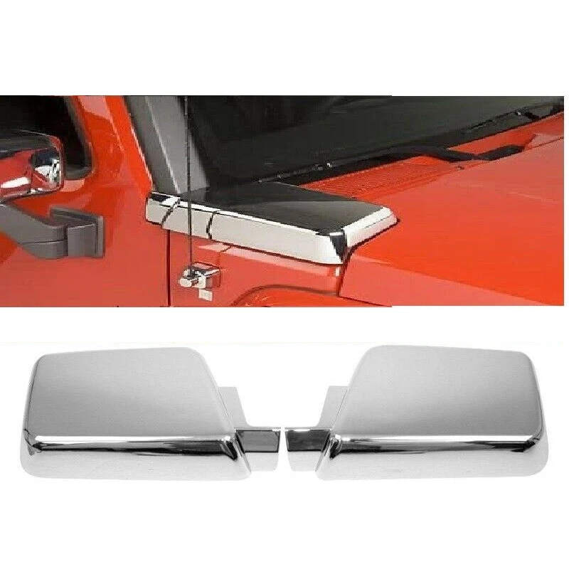 

Car Side Air Intake Hood Vents Covers Chrome Front Trim For Hummer H3 2006-2010