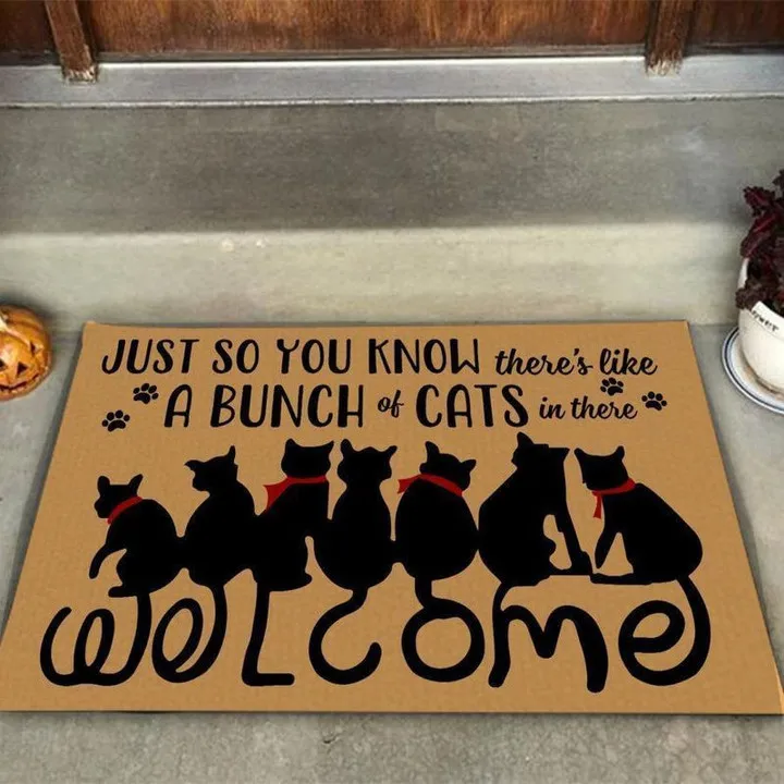 

3D Printed Doormat A bunch of cats just so you know theres like easy clean welcome doormat