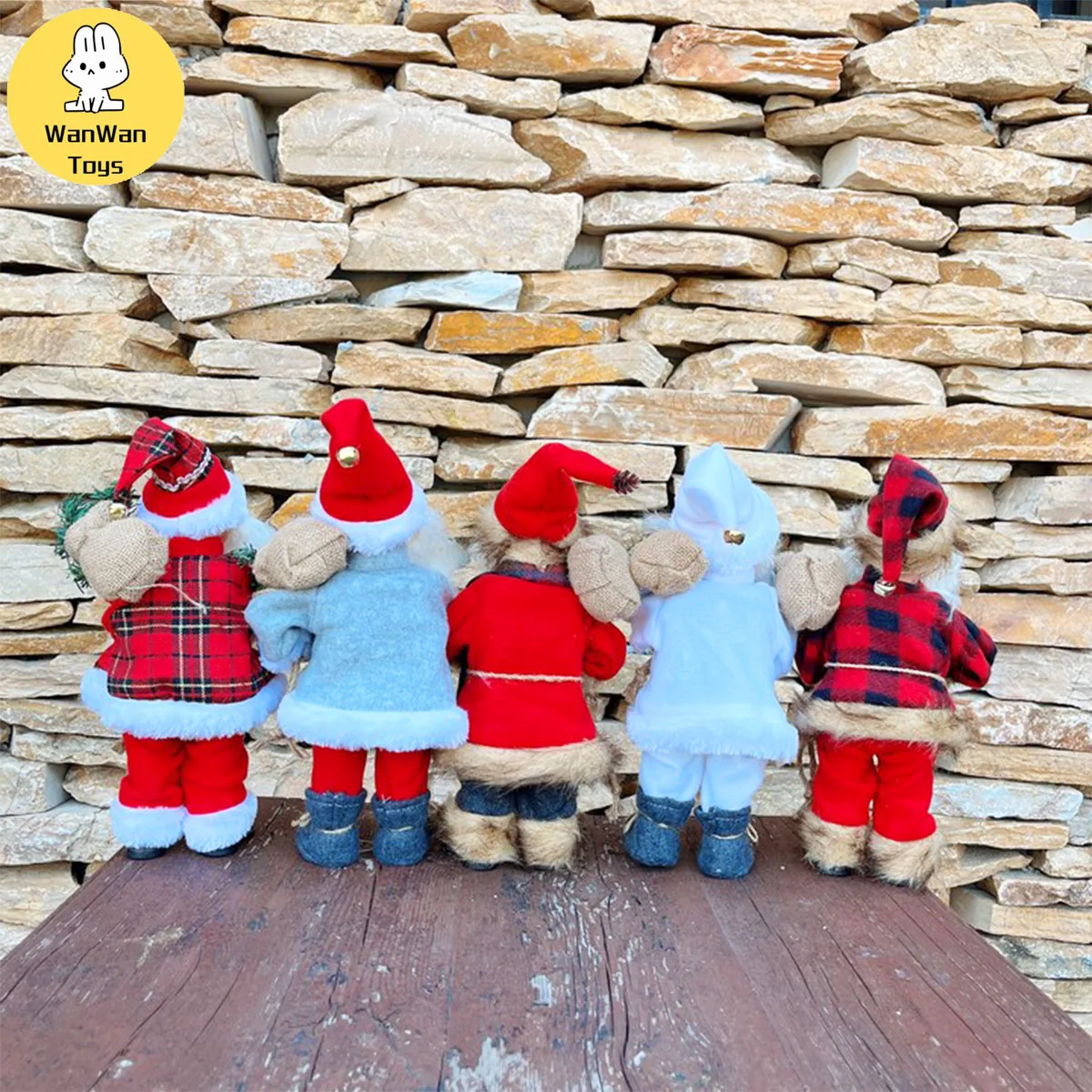 New Christmas Santa Claus Doll Toy Festive Atmosphere Singing Classic Decorative Ornament Christmas Gift Battery Children's Toy