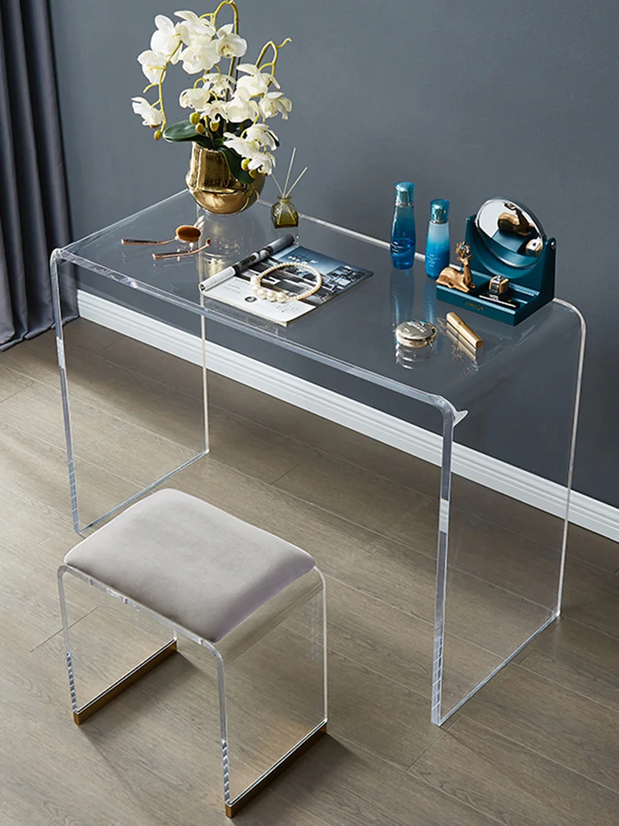 Nordic Creative Transparent Dresser Modern Minimalist Acrylic Desk Boss Office Computer Desk