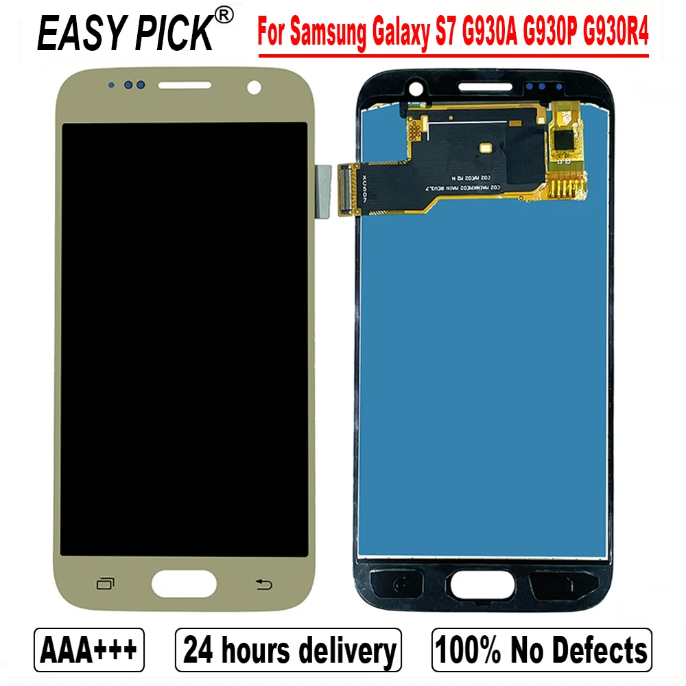 Для Samsung Galaxy S7 G930F G930A G930P G930FD G930W8 SM-G9300 ЖК-дисплей сенсорный экран дигитайзер сборка