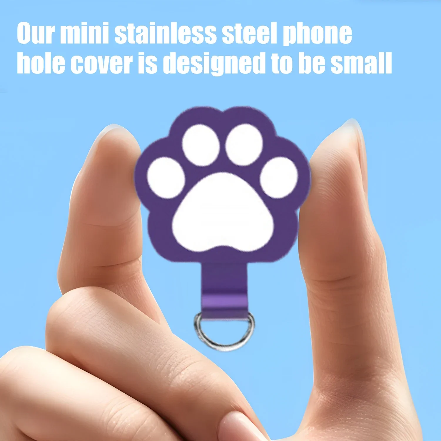 TPU Detachable Phone Anti-lost Lanyard Strap Card Universal Tether Tab Loop Hole Hanging Strap Patches Cord Clip Cute Gasket