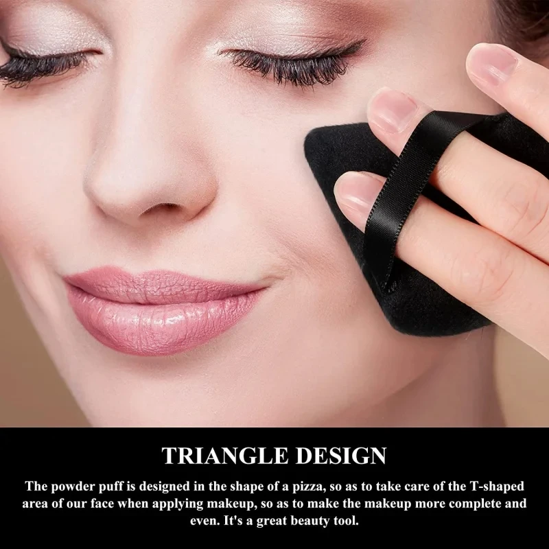 12Pcs Triangle Velvet Powder Puff Make Up Sponges for Face Eyes Contouring Shadow Seal Cosmetic Foundation Makeup Tool 4