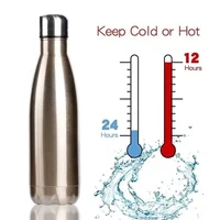 350/500/750/1000ml Double Wall Stainles Steel Thermal Water Bottle Sport Thermos Bottle Keep Hot and Cold Insulated Vacuum Flask 4