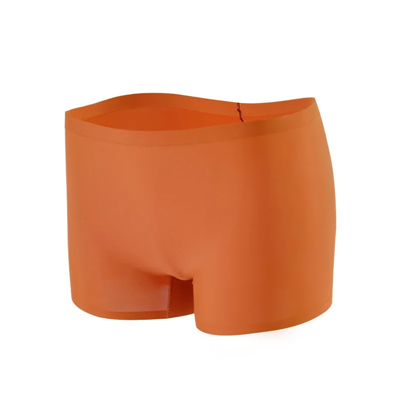 Women Modal Ice Silk Breathable Short Soft Cotton Seamless Safety Short Tight Underwear Female Boxers