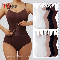 Flarixa femmes jarretelles Shapewear Body avec crochets sans couture taille formateur corps Shaper slips bout à bout ventre minceur Faja 1