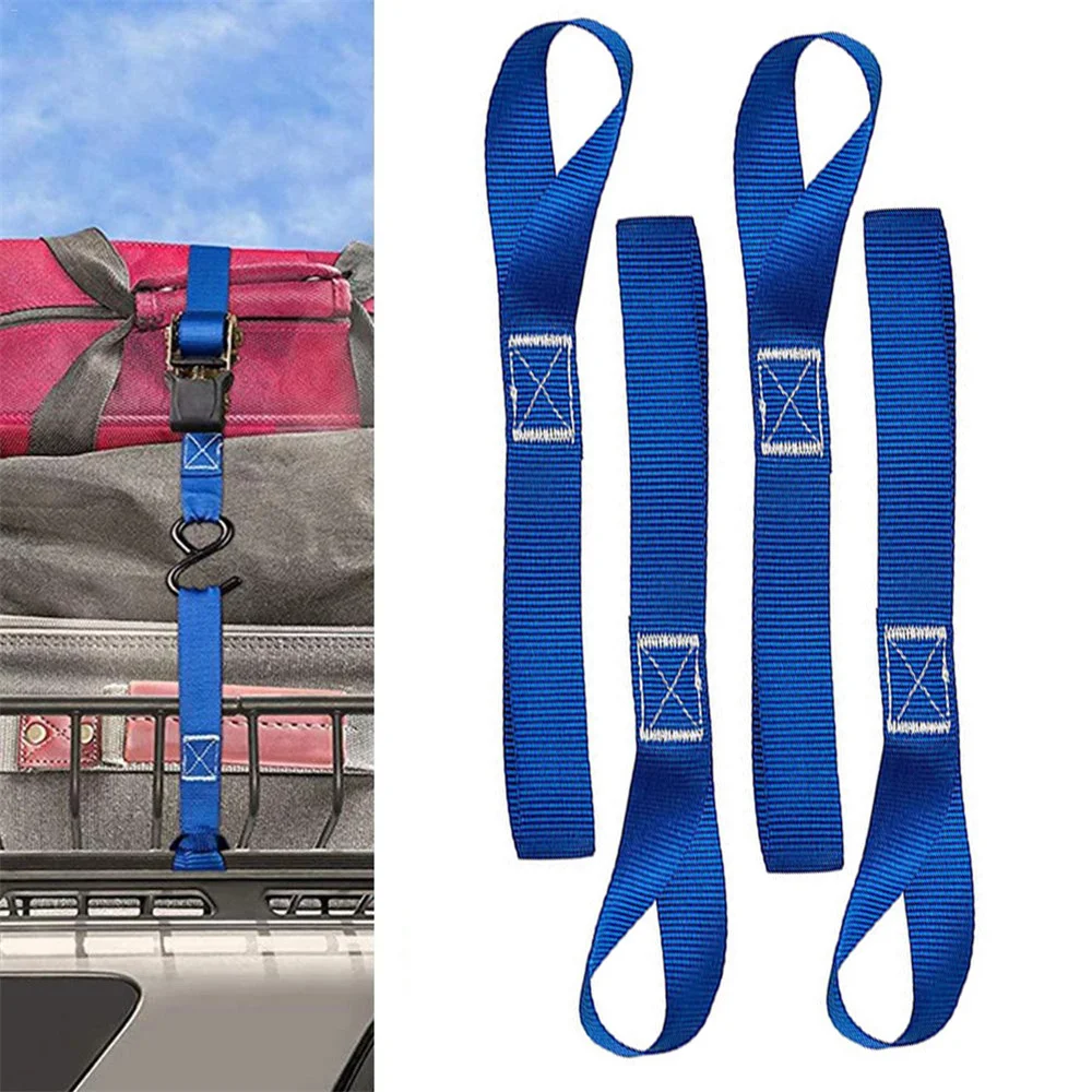 Mutipurpose 4Pcs Motorbike Hanging Tie Downs Soft Straps Luggage Straps Hook strap Loops