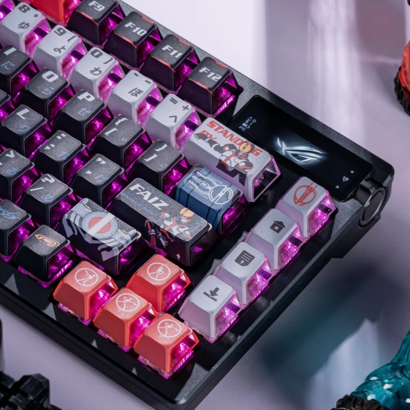142 Keys Kamen Rider FAIZ555 Keycaps Anime DIY High Value Boys