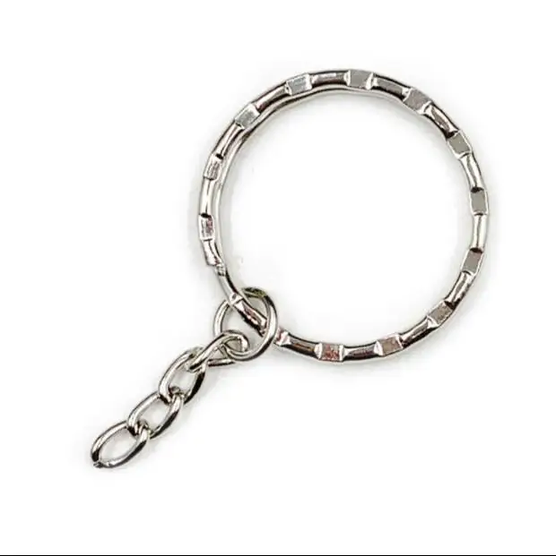 Yantjouet 5pcs Key chain For DIY 2.5cm Hama Beads Handmake Accessary Iron Beads