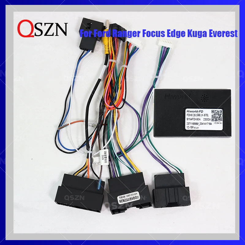 Qszn 16 Pin Android Canbus Box Hiworld Fdf2 Adaptor For Ford