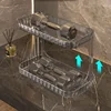 Bathroom Storage Rack Toilet Double Layer Cosmetics Storage Box Washstand Organizer Desktop Skincare Storage Rack Display Stand 3