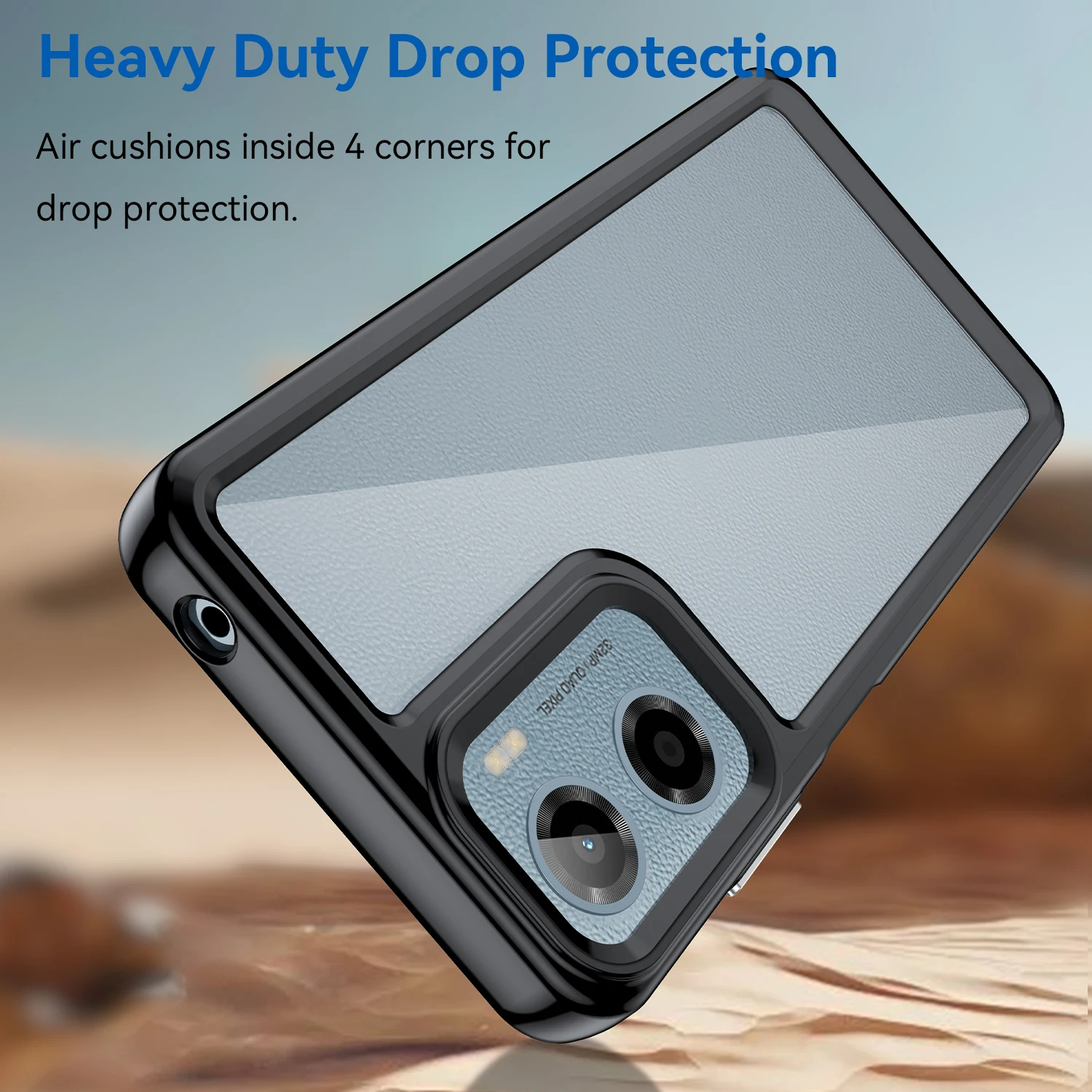 Vibrant Transparent TPU Protective Phone Case – Clear Cover