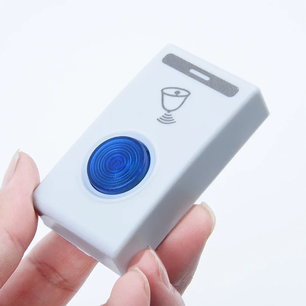 White LED Wireless Doorbell Door Bell Battery Powered LED Light 32 Tune Songs Wireless Home Security Smart Doorbells General