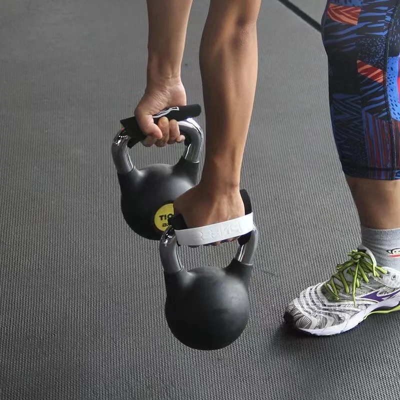 Description Picture 5 of item2pcs Weight Lifting Glove Foam Shock Absorption Non-Slip Fitness Gloves Crossfit Strength Training Dumbbell Palm Protector Strap