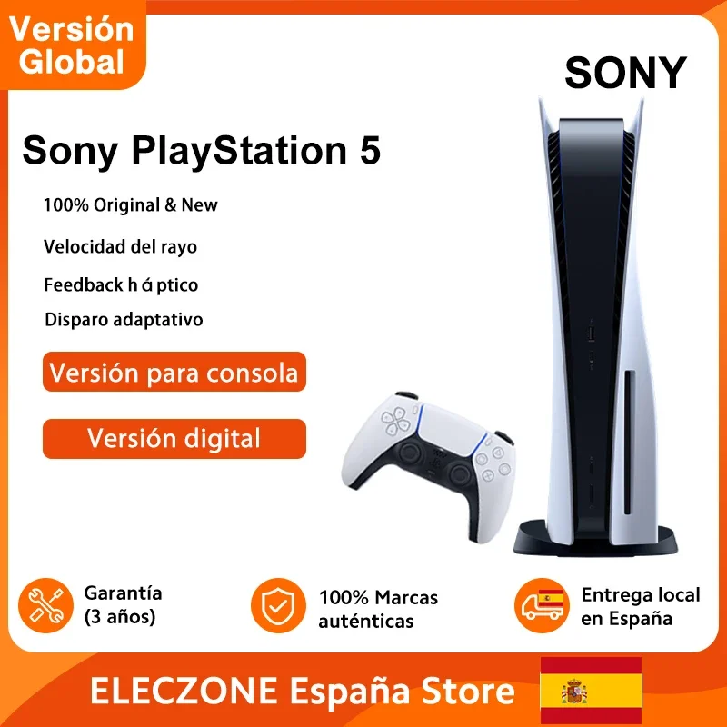 Sony PlayStation 5 PS5 Consola Consola de videojuegos PS 5 Juegos de PC Ultra alta velocidad PlayStation5 Gaming Player