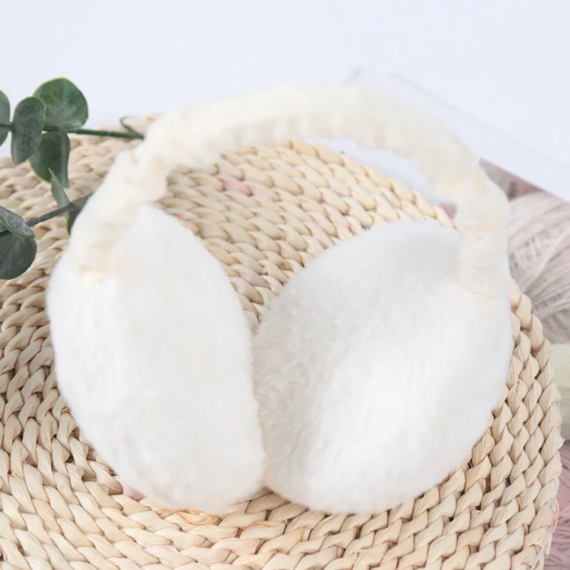 Women Foldable Ear Cover for fur earmuffs,warm earmuffs Cute Earmuffs Ear Protection Outdoor Warm Plush Soft Anti-freeze Simple