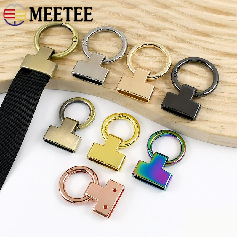 2-10Pcs 금속 버클 스프링 O 링 걸쇠 20/25mm 가방 스트랩 커넥터 버클 핸드백 사이드 클립 핸드백 DIY 액세서리