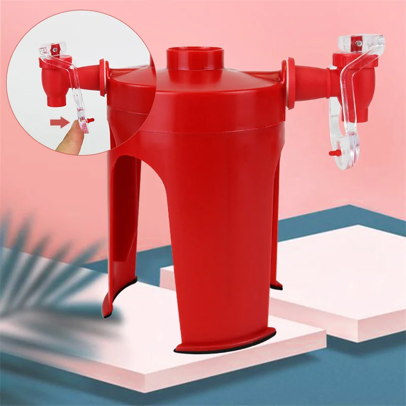 Soda Dispenser Coke Bottle Inverted Carbonated Beverage Upside Down Drinking Water Dispense Machine Home Party Pub Bar Drinkware