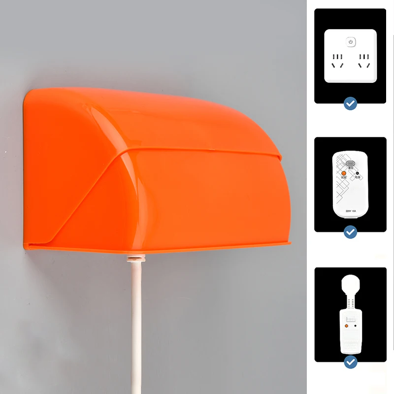 Description Picture 3 of item86 Type Wall Socket Waterproof Box Self-Adhesive Electric Plug Cover Bathroom Double Switch Protection Socket Splash-Proof Box