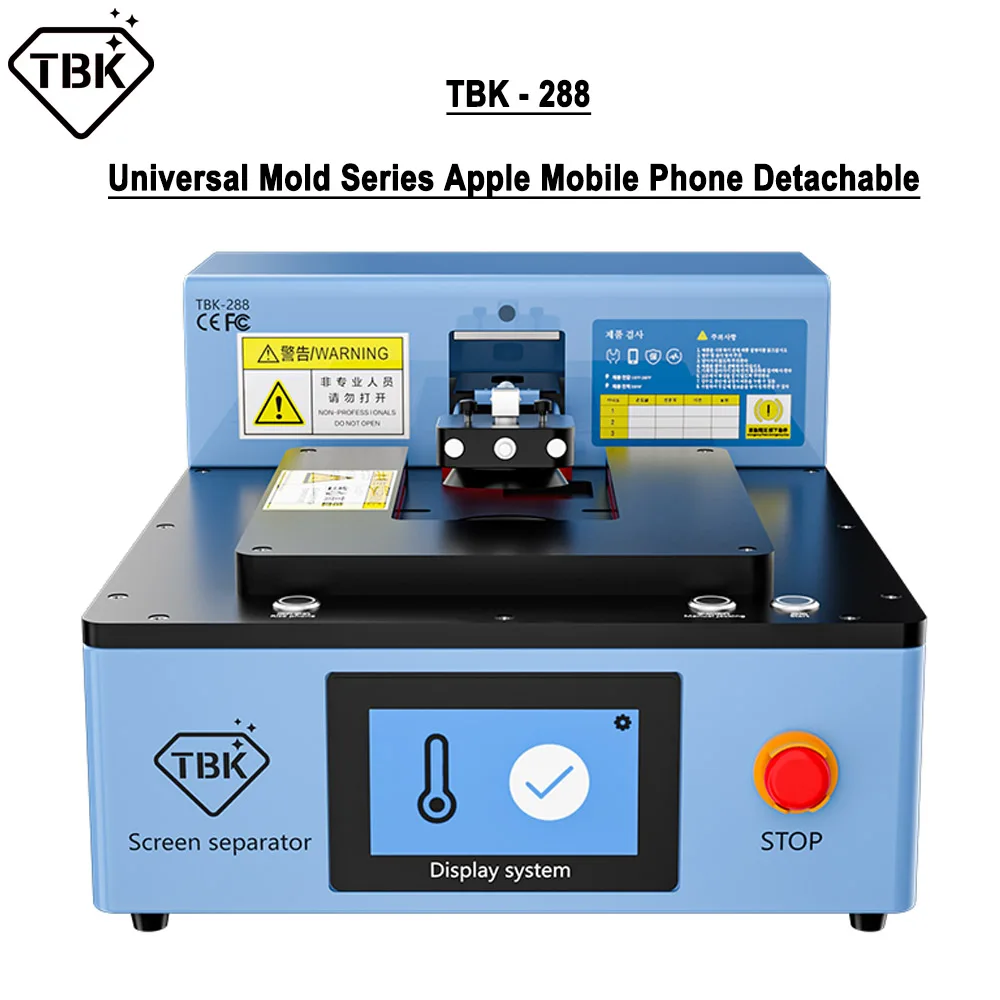 TBK 288 Built-in Pump Vacuum LCD Screen Separator Fully Automatic Intelligent Control Screen Removal Tool for iPhone 5S-13ProMax