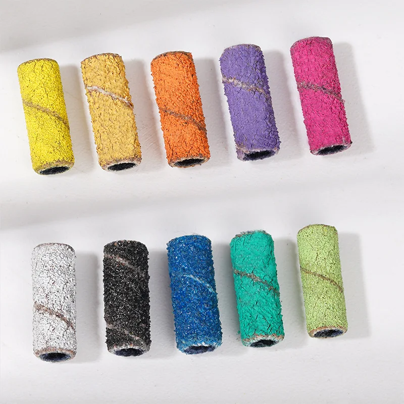Nail Sanding Strip 80 in a pack 3mm Mini Nail Sanding Strip Polishing Nail Surface Mini Sanding Ring Salon Tool
